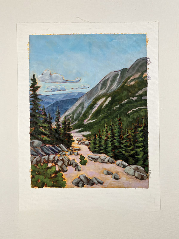 BC Coast mountain painting