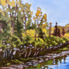 Fish Creek, 15" x 30" original on gallery depth canvas