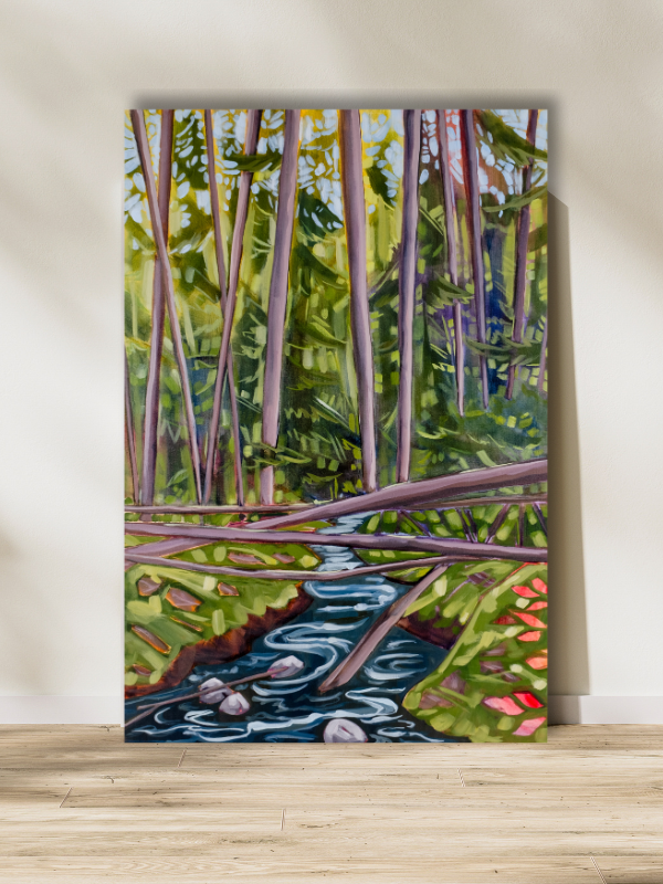 Fallen Trees, 24" x 36" original on gallery depth canvas