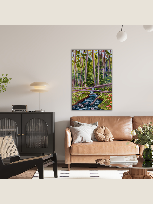Fallen Trees, 24" x 36" original on gallery depth canvas