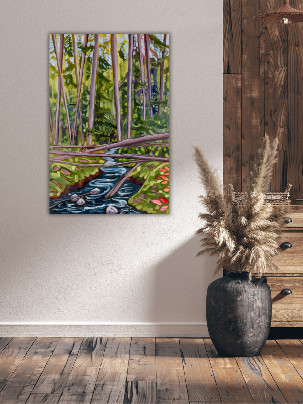 Fallen Trees, 24" x 36" original on gallery depth canvas