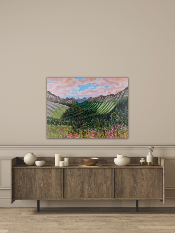 Ptarmigan Cirque 30" x 40" acrylic on canvas