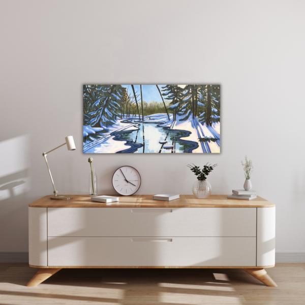 Where the Light Gets In 48" x 24" acrylic on gallery depth canvas