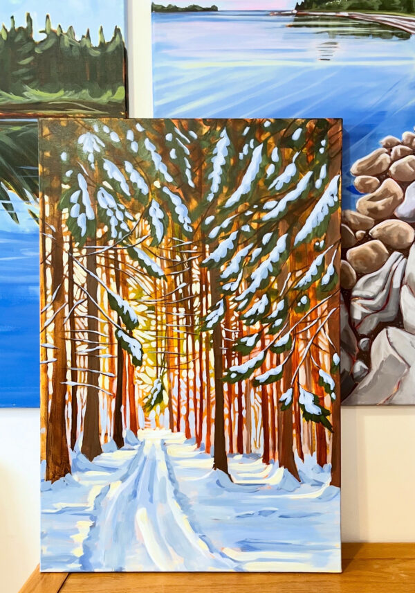 Hidden Woods 20" x 30" acrylic on canvas