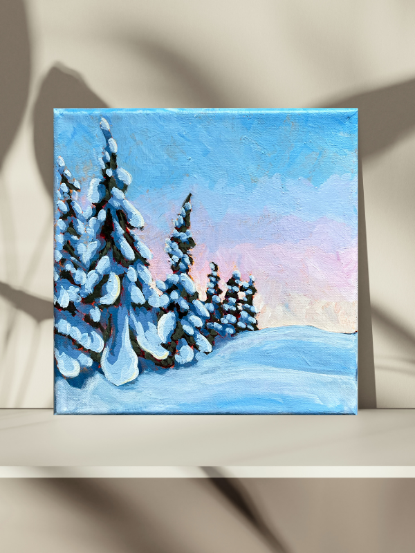 Shine on you Crazy Diamond 8' x 8" original painting