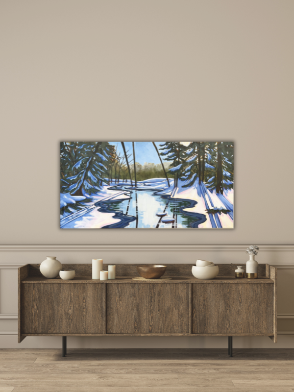 Where the Light Gets In 48" x 24" acrylic on gallery depth canvas