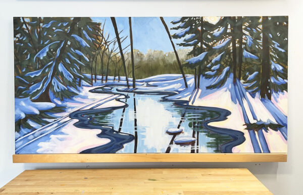 Where the Light Gets In 48" x 24" acrylic on gallery depth canvas