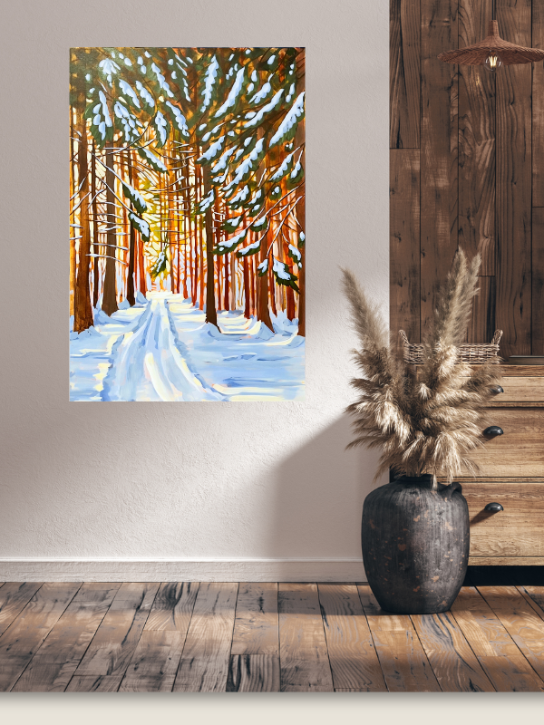 Hidden Woods 20" x 30" acrylic on canvas