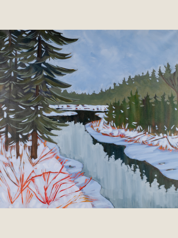 Solitude 24" x 24" acrylic on gallery depth canvas