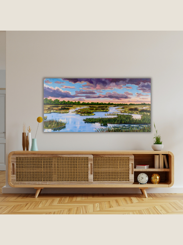 This Way 48" x 24" acrylic on gallery depth canvas