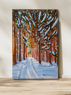 Sweet Surprise 20" x 30" original on traditional depth canvas