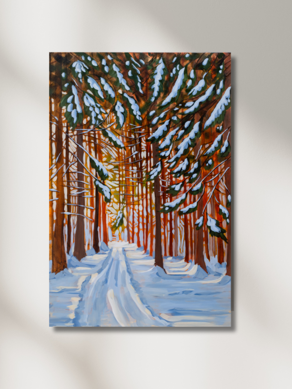 Sweet Surprise 20" x 30" original on traditional depth canvas
